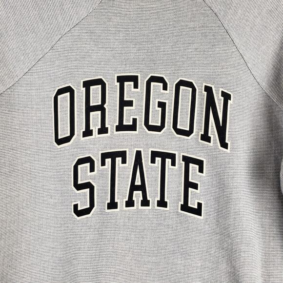 Stepforward Womens XL OSU Oregon State Full Zip Sweatshirt Gray Minimalist Basic - Picture 8 of 8